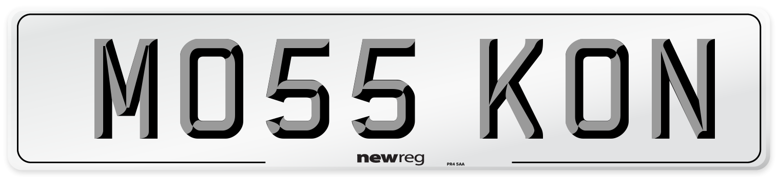 MO55 KON Number Plate from New Reg